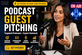 pitch you to targeted podcasts as a guest