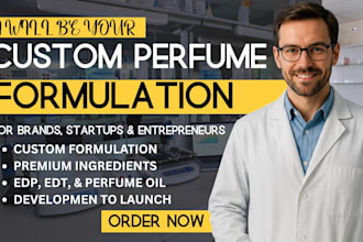 develop luxury perfume formula, signature scent and fragrance brand