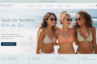 build squarespace teen swimwear website swimwear brand website fashion website