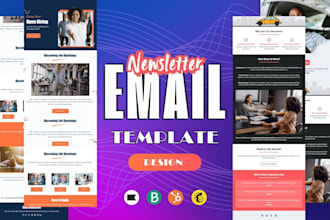 design a html email template for brevo newsletter