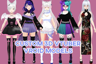 rigging fix 3d model, 3d avatar, character model, mmd, vrchat avatar, furry art