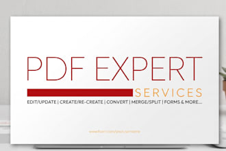 edit, create  convert  merge  split recreate and extract PDF files