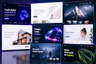 design a modern portfolio website for you