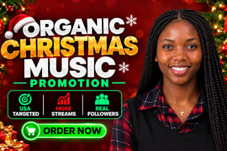 do organic christmas music promotion to boost streams and followers