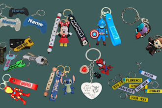 design 3d keychain model, nameplates, fidget clicker toy stl, 3mf file for print