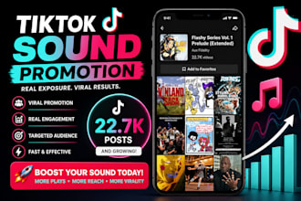 promote your music on tik tok, 1000 tik tok post, tik tok sound promotion