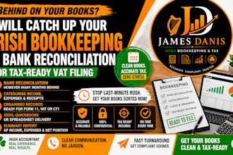 catch up your irish bookkeeping and bank reconciliation for tax ready vat filing