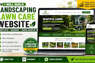 build landscaping mighty sites buildright service autopilot lawn service website