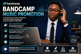 do bandcamp music promotion to listener via campaign