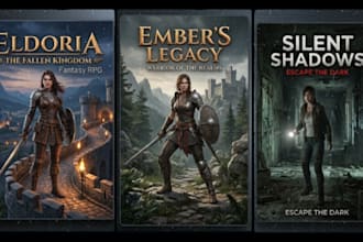 design game poster, game cover art game banner and steam capsule art for you
