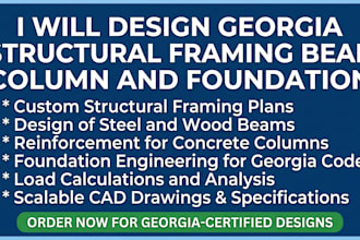 design georgia structural framing beam column and foundation plans