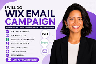 do wix email campaign, wix newsletter, brevo email automation, welcome sequence