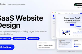 design saas website UI UX in figma