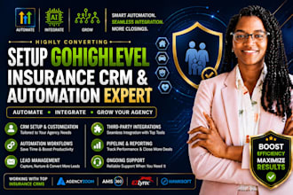 setup gohighlevel insurance CRM agencyzoom ams360 ezlynx hawksoft automation