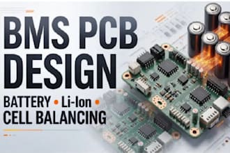 design bms pcb, battery management system and lithium battery circuits