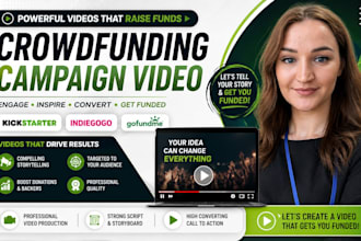 do crowdfunding campaign video, kickstarter indiegogo and gofundme video