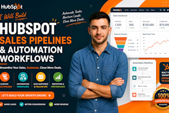 build hubspot sales pipelines and automation workflows