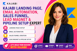 do kajabi landing page email automation sales funnel lead magnet pipeline setup