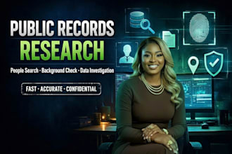 do public records and people search research