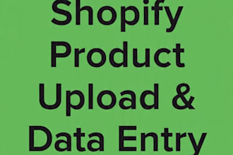 do shopify product data entry and bulk upload from excel