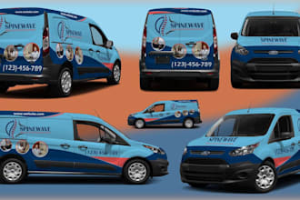 create van wrap design, vehicle wrap design, truck wrap, car wrap, trailer wrap