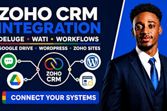 zoho crm integration zoho deluge expert wati google drive wordpress zoho site
