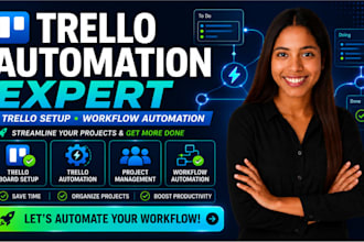 set up trello automation, trello board management, project workflow automation