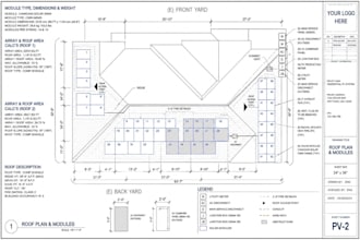 design residential or commercial solar permit plans or pv plans