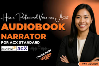 be your female audiobook narrator, voice over production for acx audible