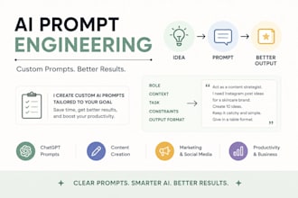 create custom ai prompts for chatgpt and ai tools