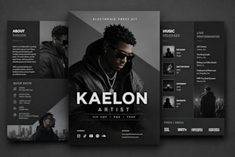 create premium electronic press kit epk for musicians, djs and artists worldwide