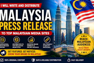 write and distribute malay press release to 200 top malaysian premium sites