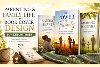 design a parenting or family life nonfiction book cover for KDP