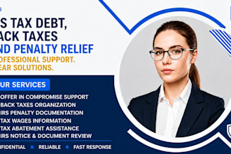 help with irs tax debt, back taxes and penalty relief