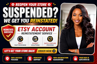 etsy suspension, live chat for etsy reopen etsy reinstatement appeal latter