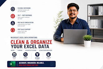 clean, organize and process microsoft excel or CSV data