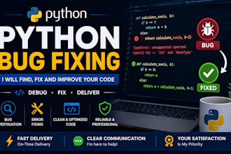 write python scripts, fix bugs and automate tasks