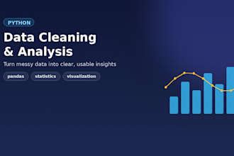 clean, analyze, and visualize your dataset in python