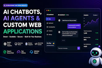 build ai chatbots, ai agents and custom web applications