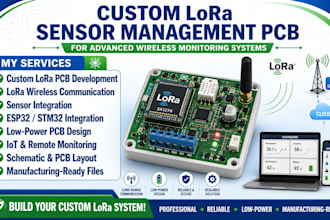 develop lora sensor management pcb for advanced wireless monitoring systems