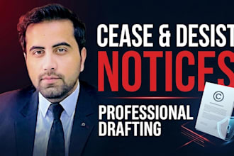 draft a professional demand letter or cease and desist notice