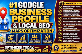 optimize google business profile gmb, setup advanced local SEO maps ranking