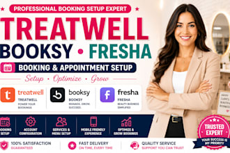 setup treatwell booksy fresha booking and appointment system salon spa website