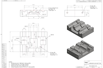 create 3d cad models and manufacturing drawings for cnc machining