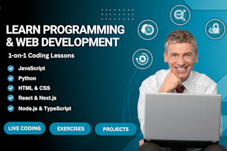 teach you javascript python HTML CSS and web development