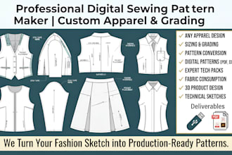 be your digital sewing pattern maker for any type of apparel