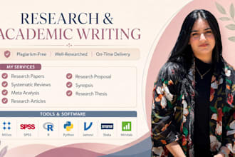 write medical research articles, manuscripts, and systematic reviews