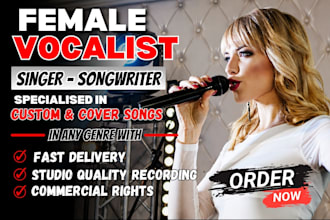 be your female pop singer, edm singer, female vocalist, pop singer