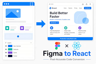 convert your figma design to a responsive react website