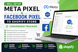 setup meta pixel connect facebook pixel to shopify store conversion tracking